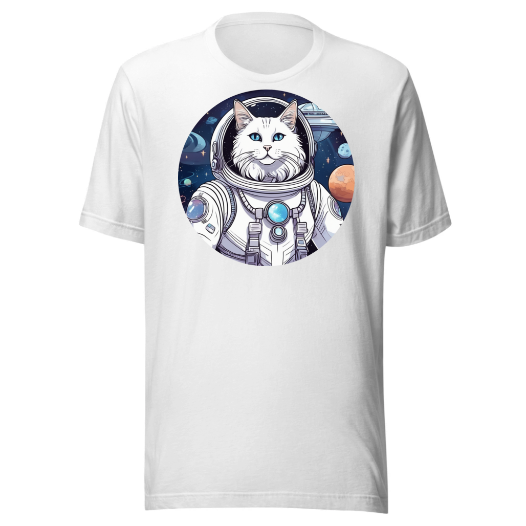 PugMug Custom White Companion Cat T-Shirt