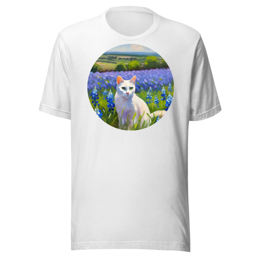 PugMug Custom White Companion Cat T-Shirt