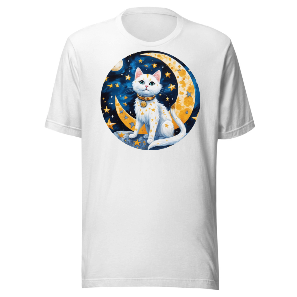 PugMug Custom White Companion Cat T-Shirt