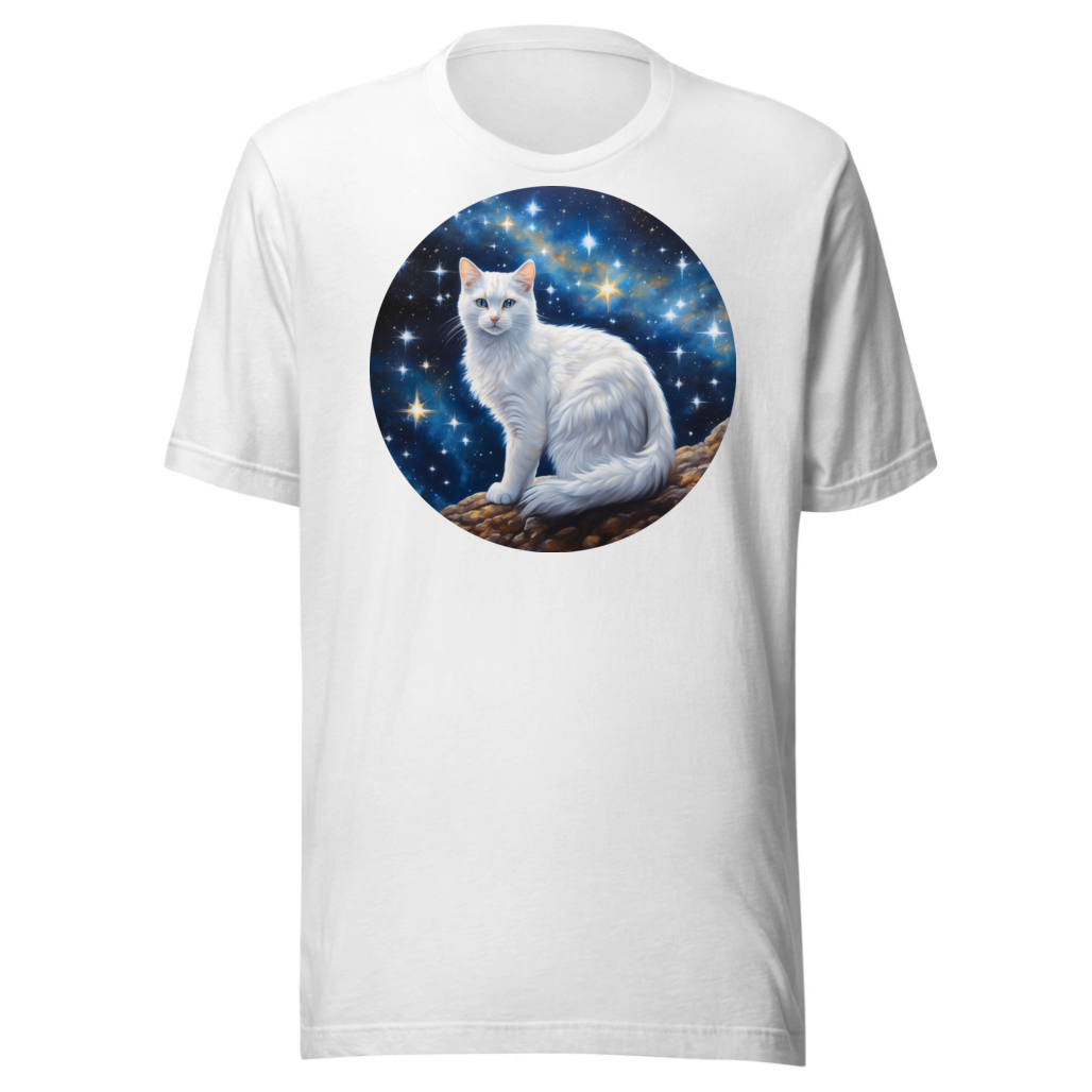 PugMug Custom White Companion Cat T-Shirt