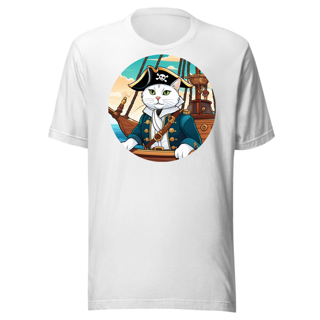 PugMug Custom White Companion Cat T-Shirt