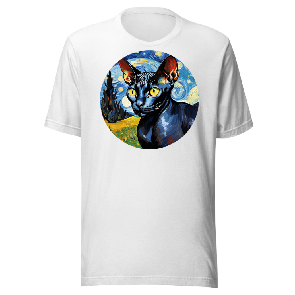 PugMug Custom Black Sphynx Cat T-Shirt
