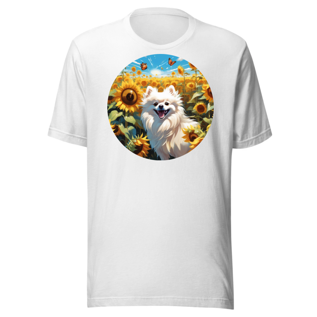 PugMug Custom White Pomeranian T-Shirt