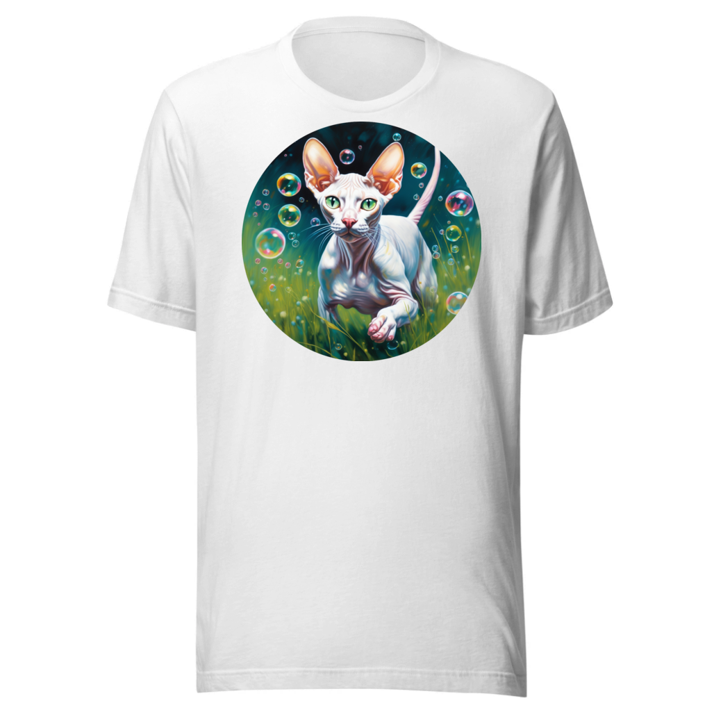 PugMug Custom White Sphynx Cat T-Shirt