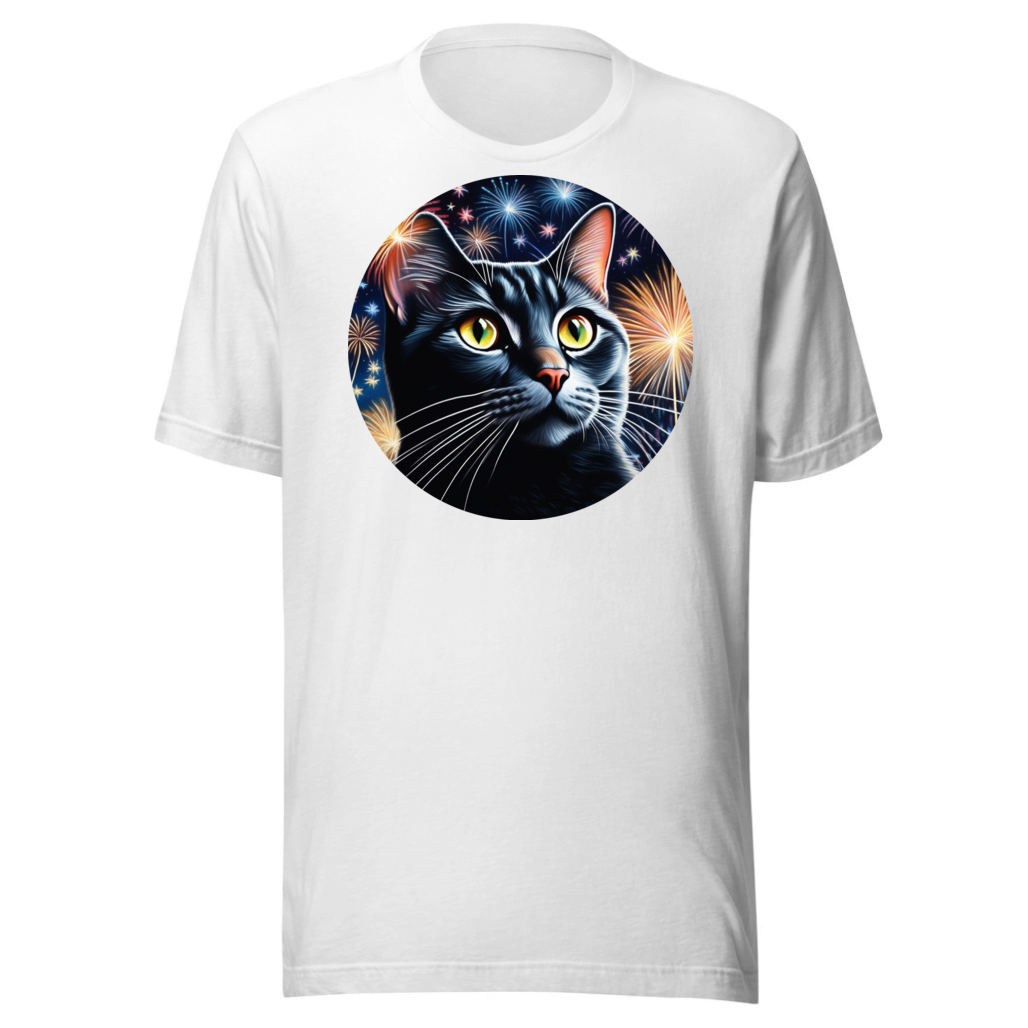 PugMug Custom Black American Shorthair Cat T-Shirt