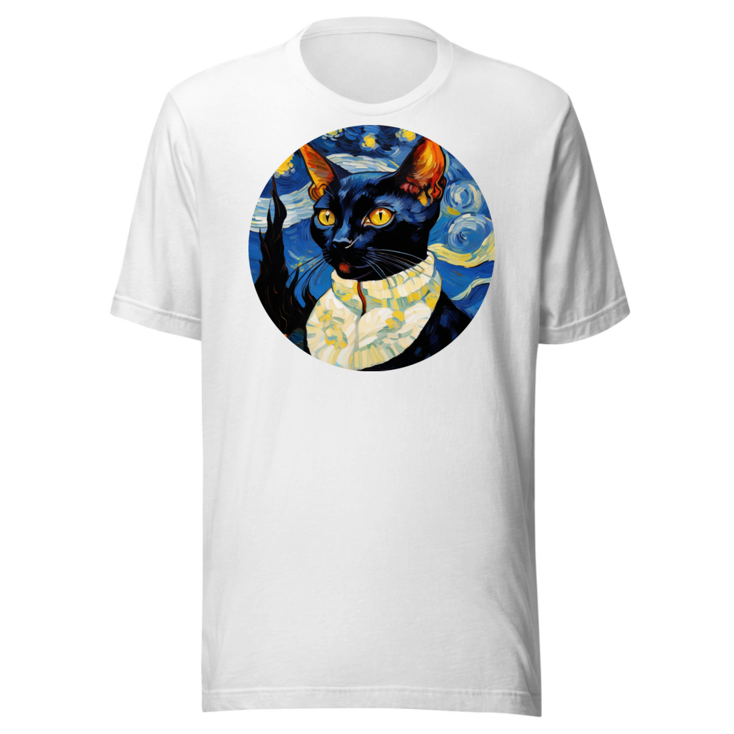 PugMug Custom Black Devon Rex Cat T-Shirt