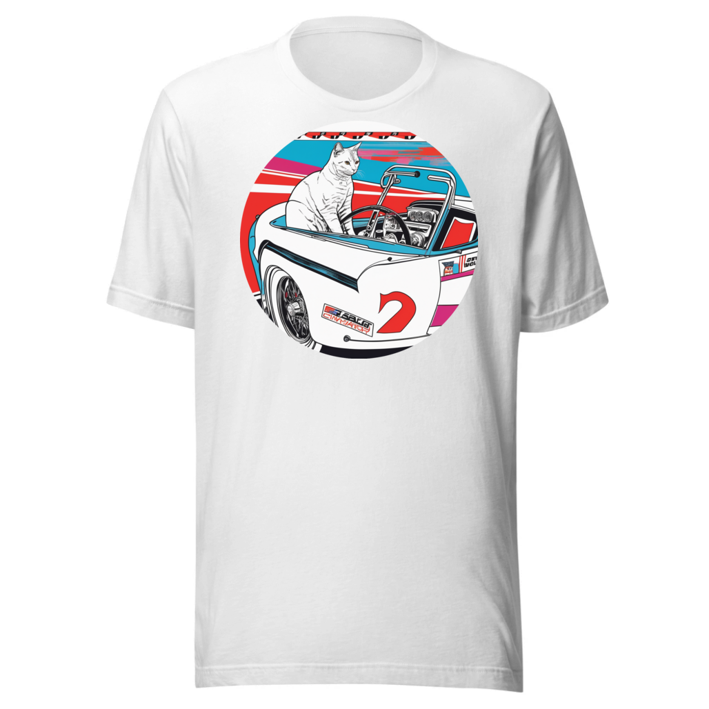 PugMug Custom White Companion Cat T-Shirt