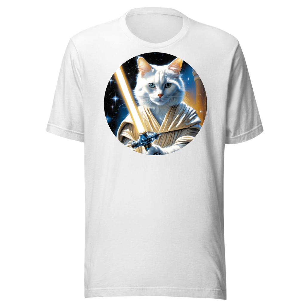 PugMug Custom White Companion Cat T-Shirt