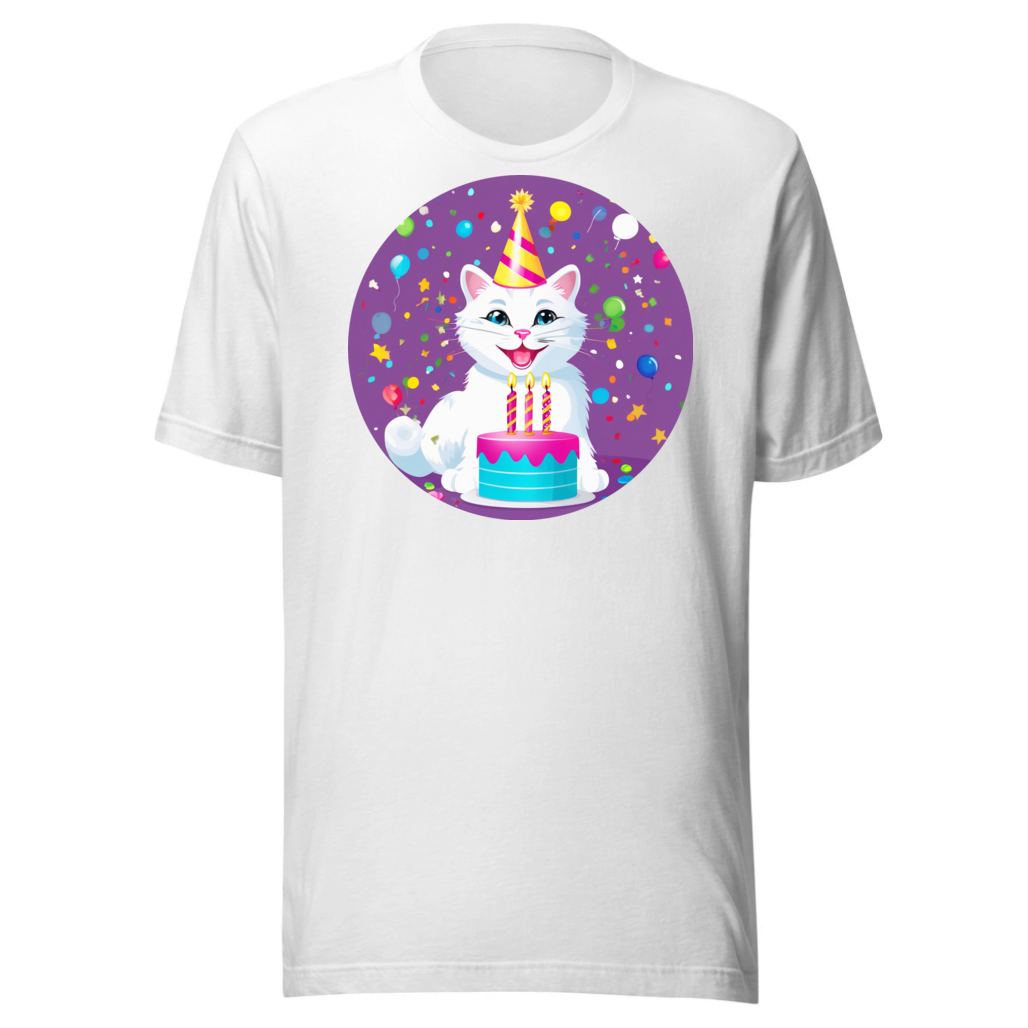 PugMug Custom White Companion Cat T-Shirt