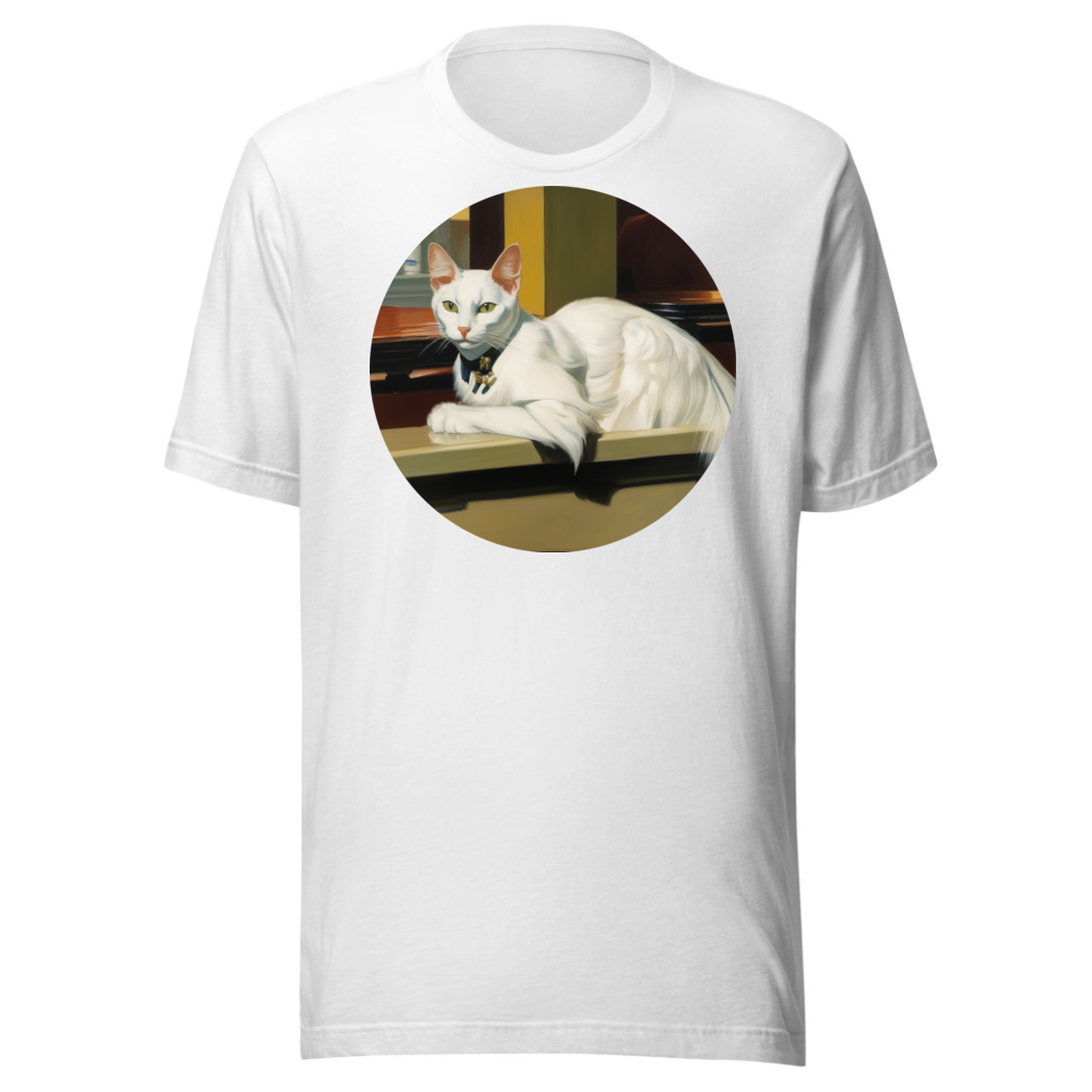 PugMug Custom White Companion Cat T-Shirt