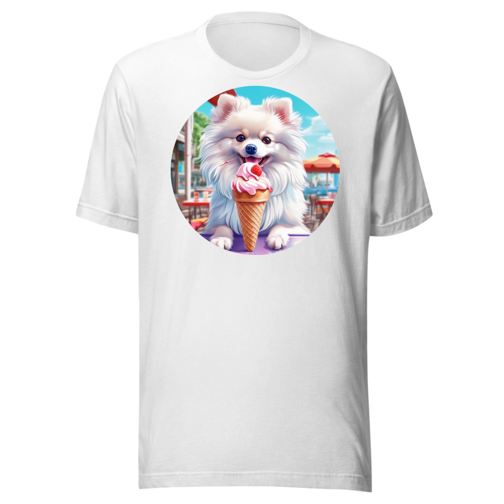 PugMug Custom White Pomeranian T-Shirt
