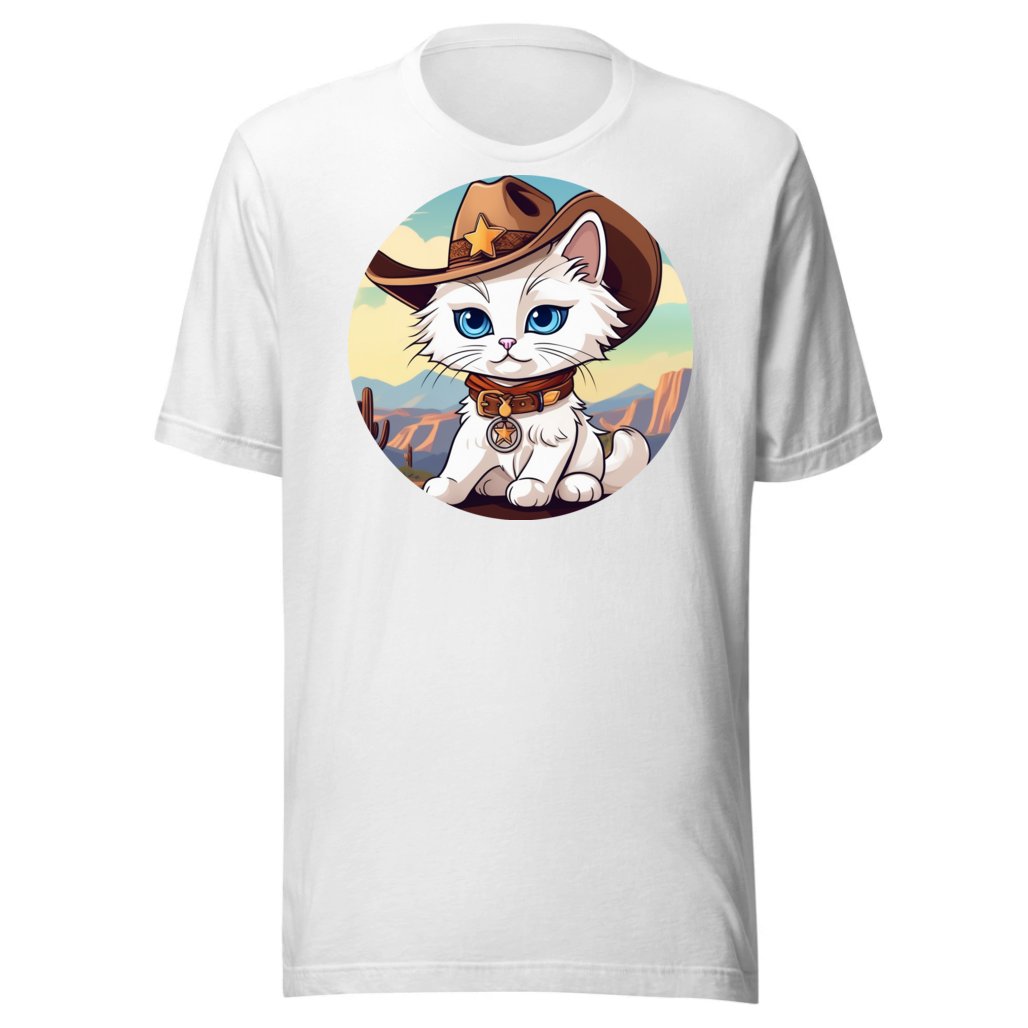 PugMug Custom White Ragdoll Cat T-Shirt