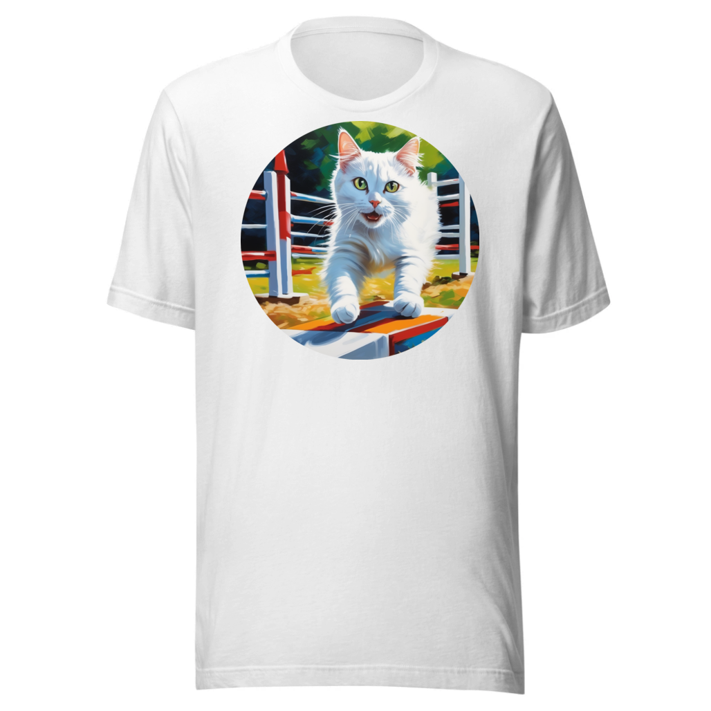 PugMug Custom White Companion Cat T-Shirt