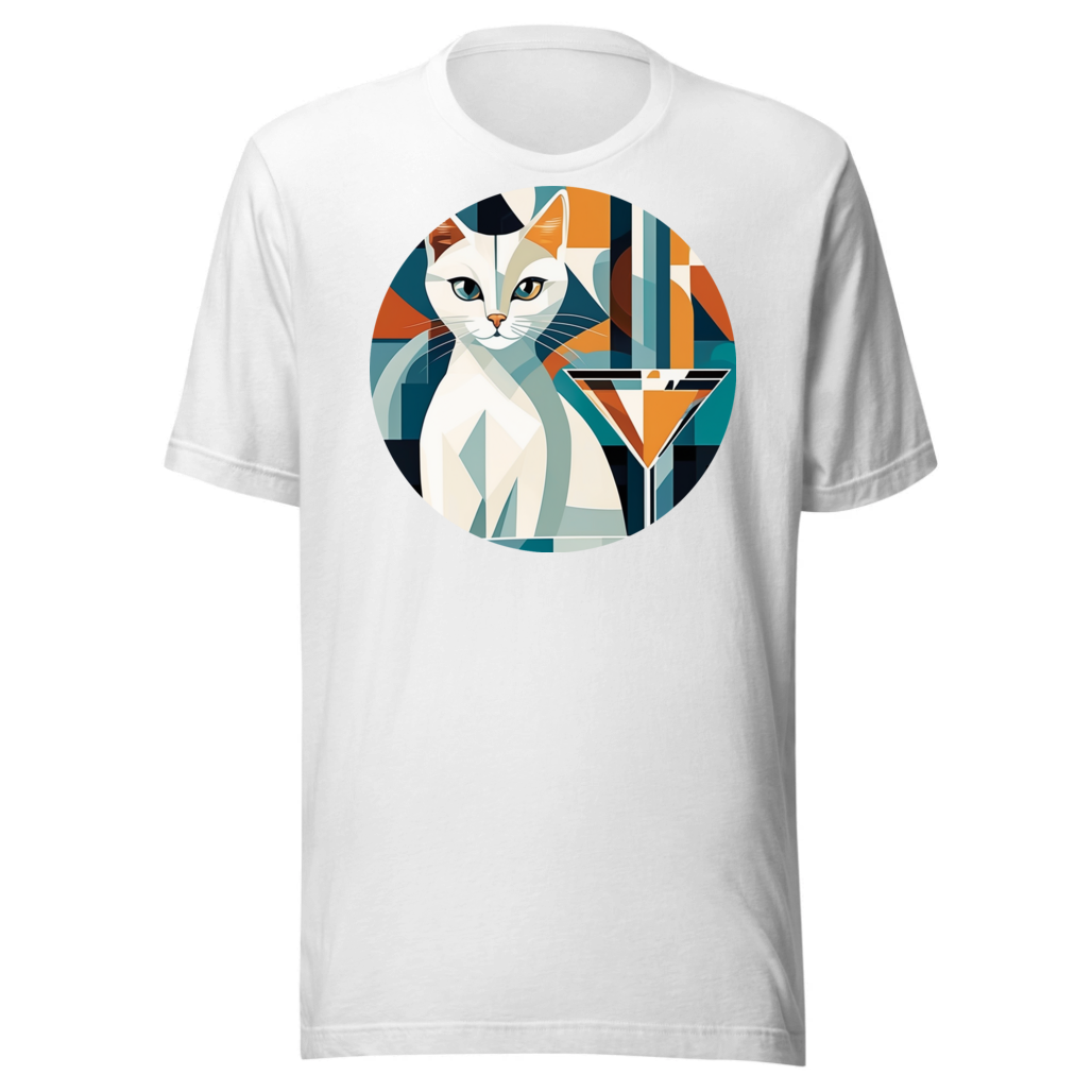 PugMug Custom White Companion Cat T-Shirt