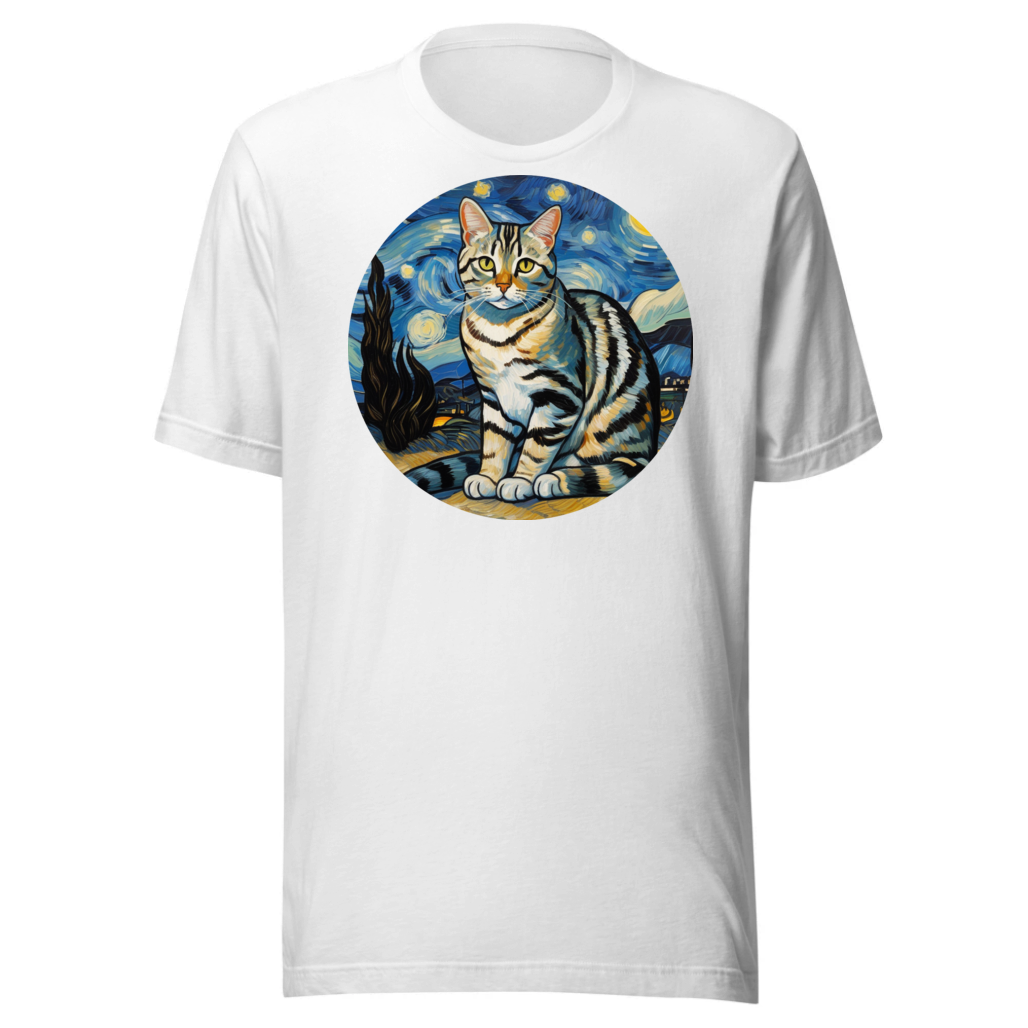 PugMug Custom Tabby American Shorthair Cat T-Shirt