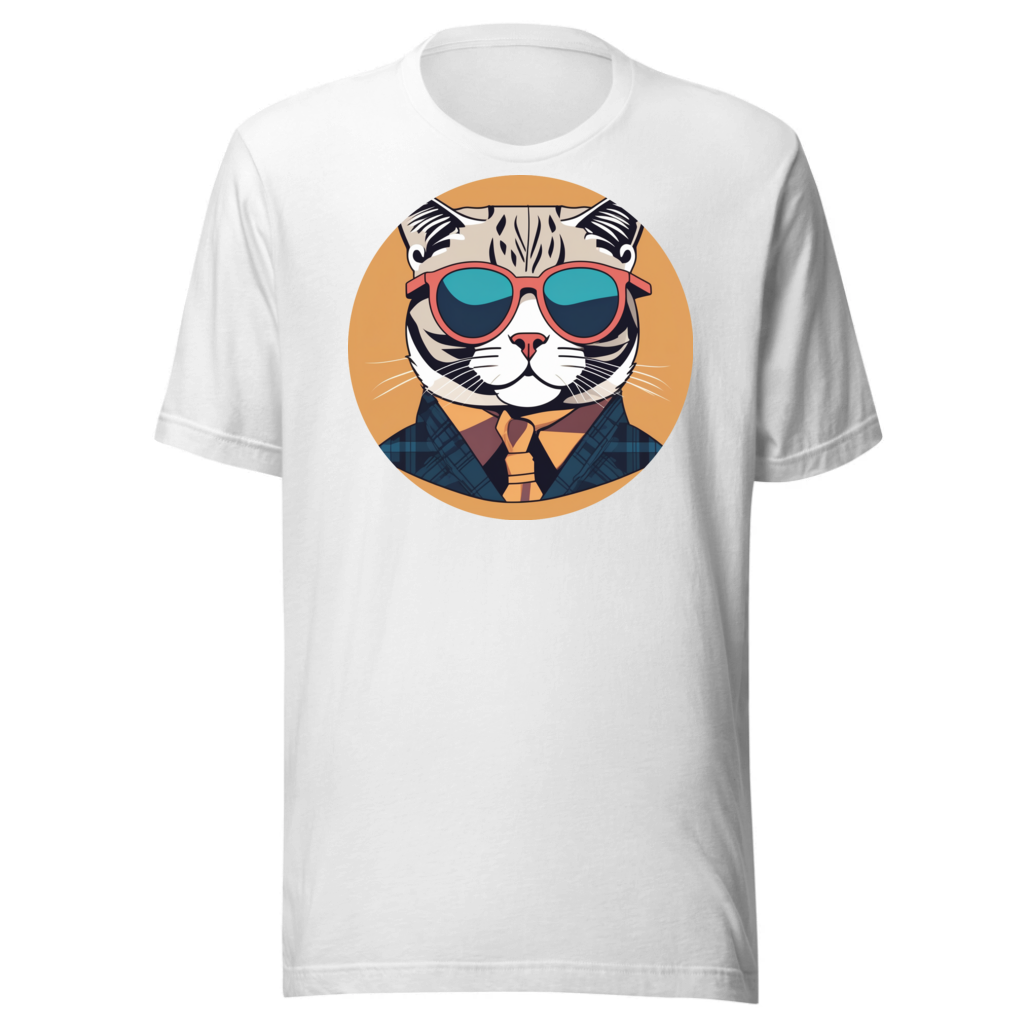 PugMug Custom Tabby Scottish Fold Cat T-Shirt