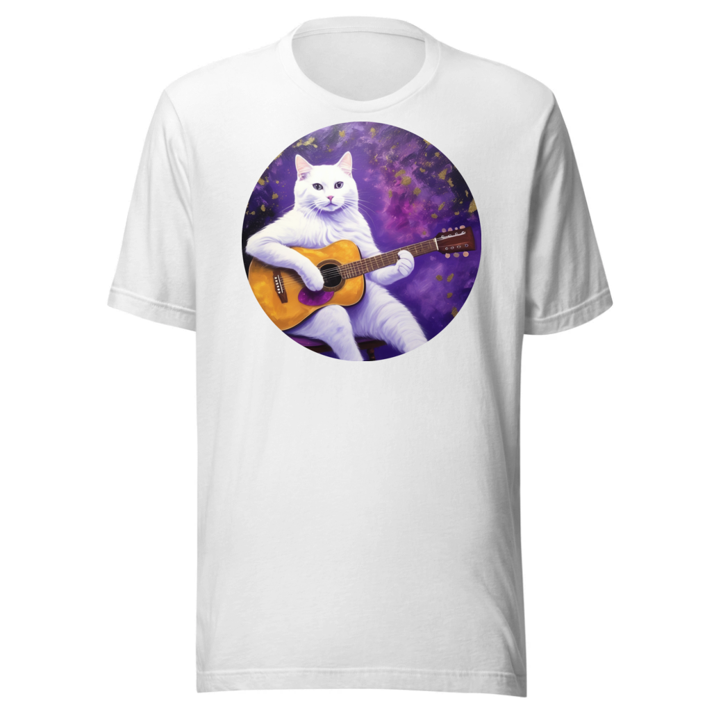 PugMug Custom White Companion Cat T-Shirt