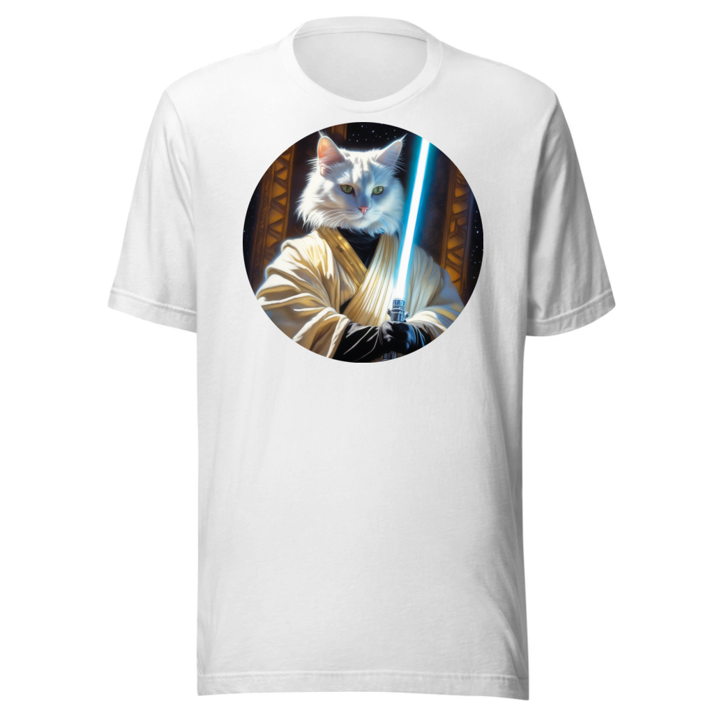 PugMug Custom White Companion Cat T-Shirt