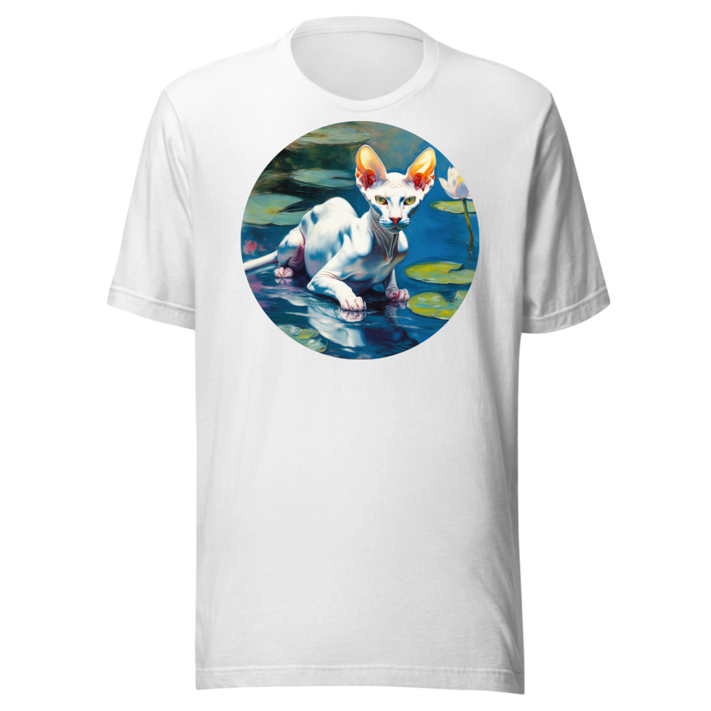 PugMug Custom White Sphynx Cat T-Shirt