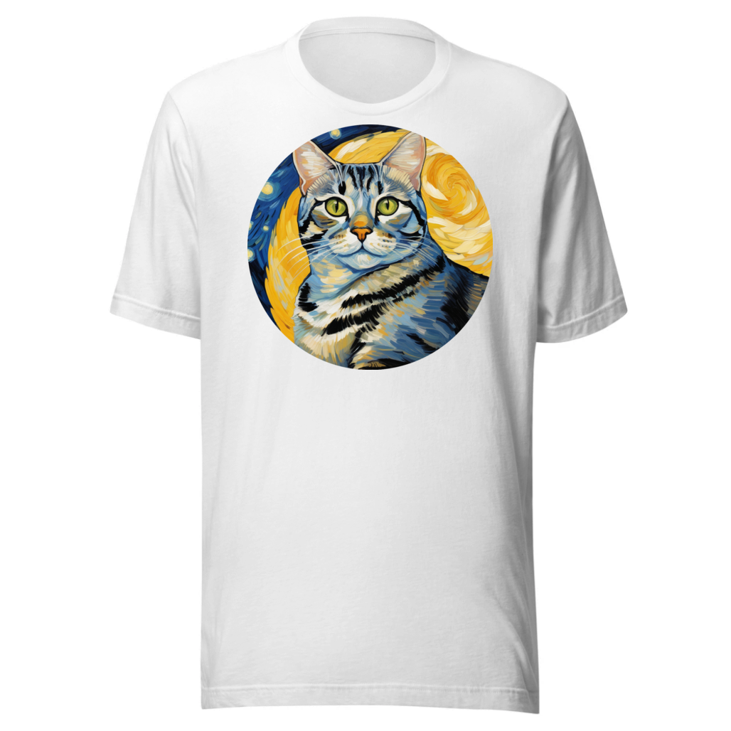 PugMug Custom Tabby American Shorthair Cat T-Shirt