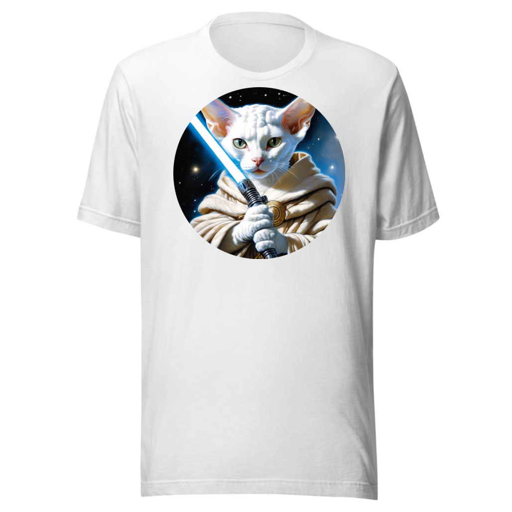 PugMug Custom White Devon Rex Cat T-Shirt