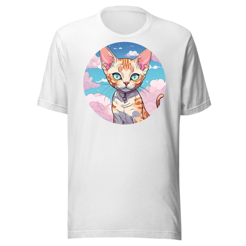PugMug Custom Tabby Devon Rex Cat T-Shirt