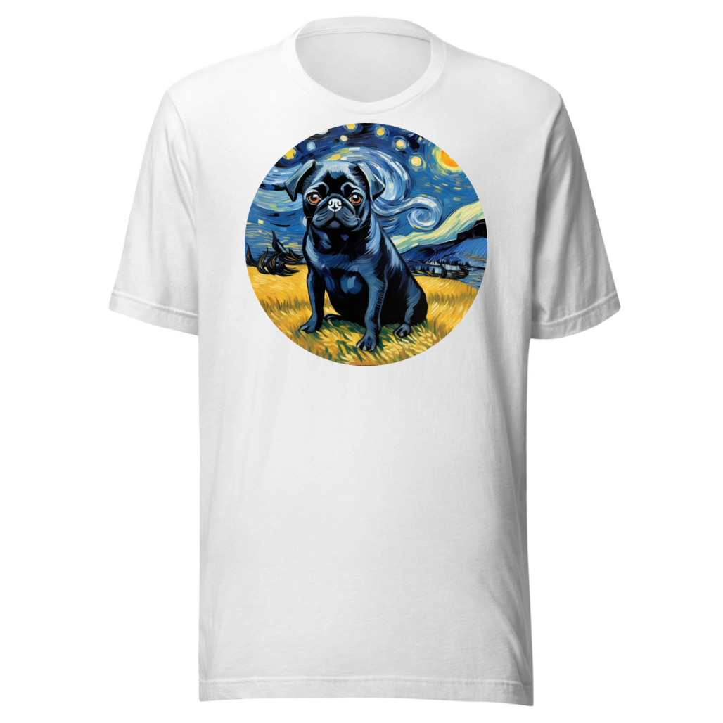 PugMug Custom Black Pug T-Shirt
