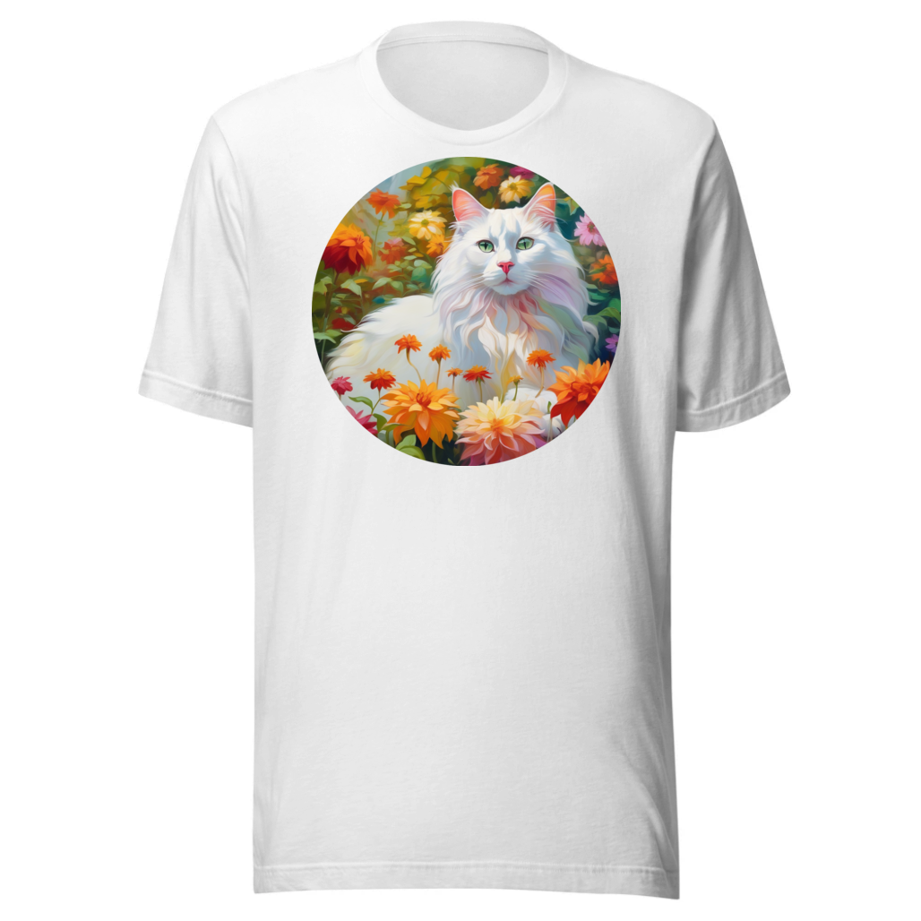 PugMug Custom White Companion Cat T-Shirt