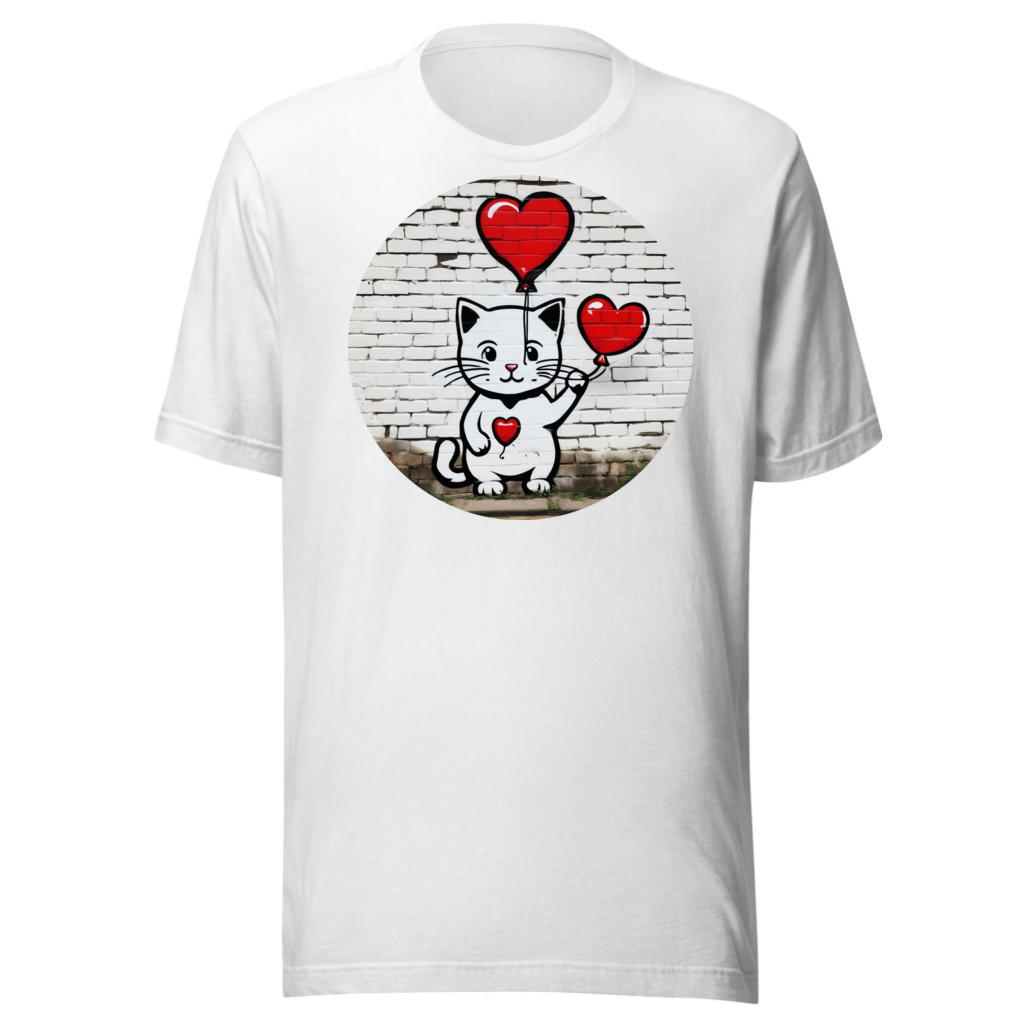 PugMug Custom White Companion Cat T-Shirt