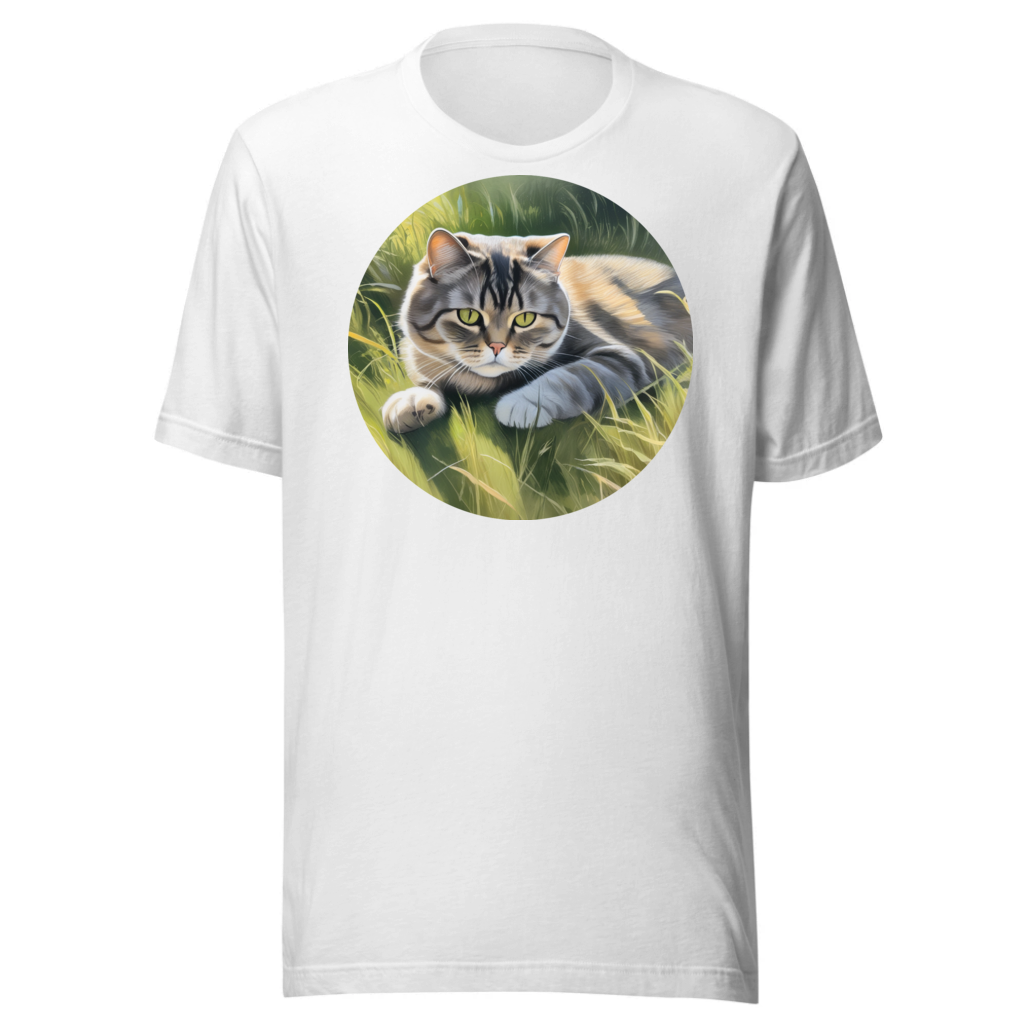 PugMug Custom Tabby Scottish Fold Cat T-Shirt