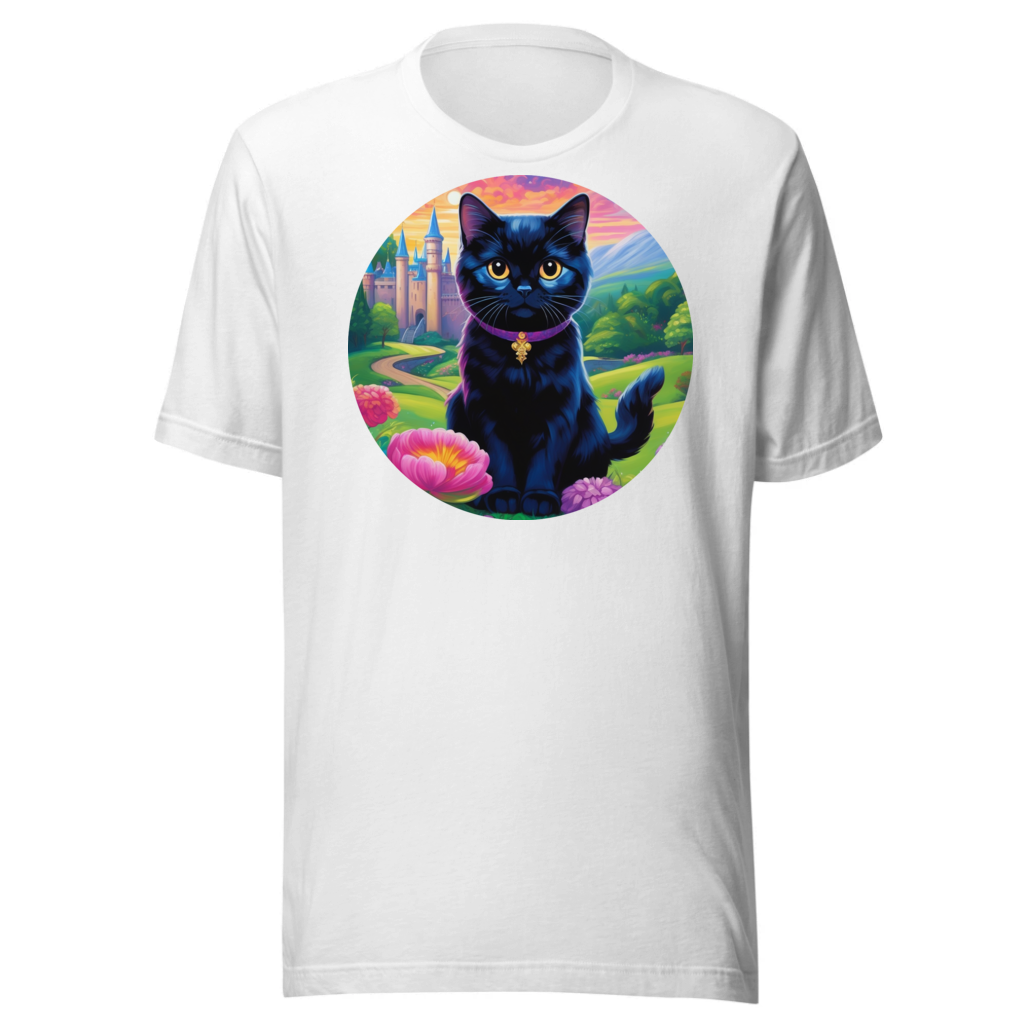 PugMug Custom Black Scottish Fold Cat T-Shirt