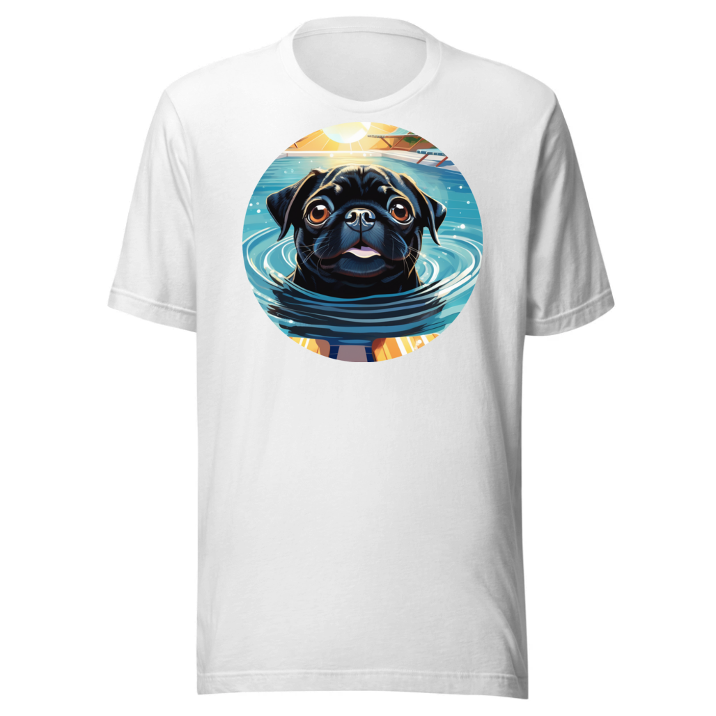 PugMug Custom Black Pug T-Shirt