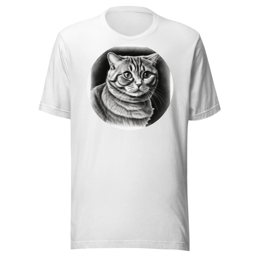 PugMug Custom Tabby Scottish Fold Cat T-Shirt