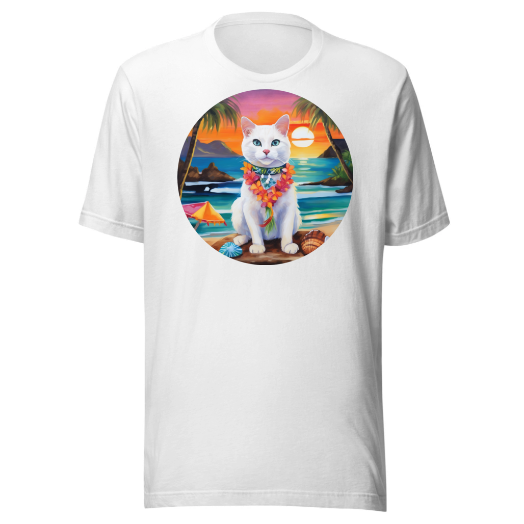 PugMug Custom White Companion Cat T-Shirt