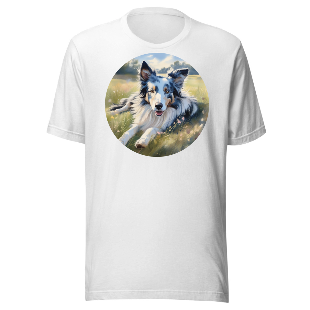 PugMug Custom Blue Merle Border Collie T-Shirt