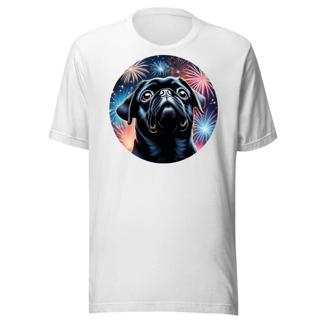 PugMug Custom Black Pug T-Shirt