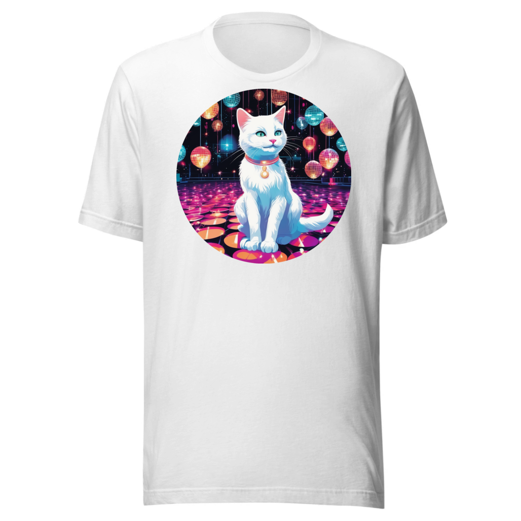 PugMug Custom White Companion Cat T-Shirt