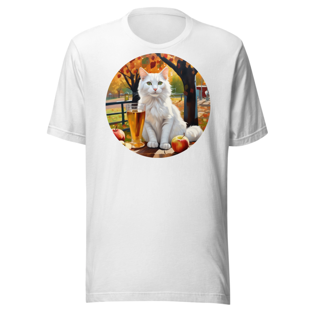 PugMug Custom White Companion Cat T-Shirt