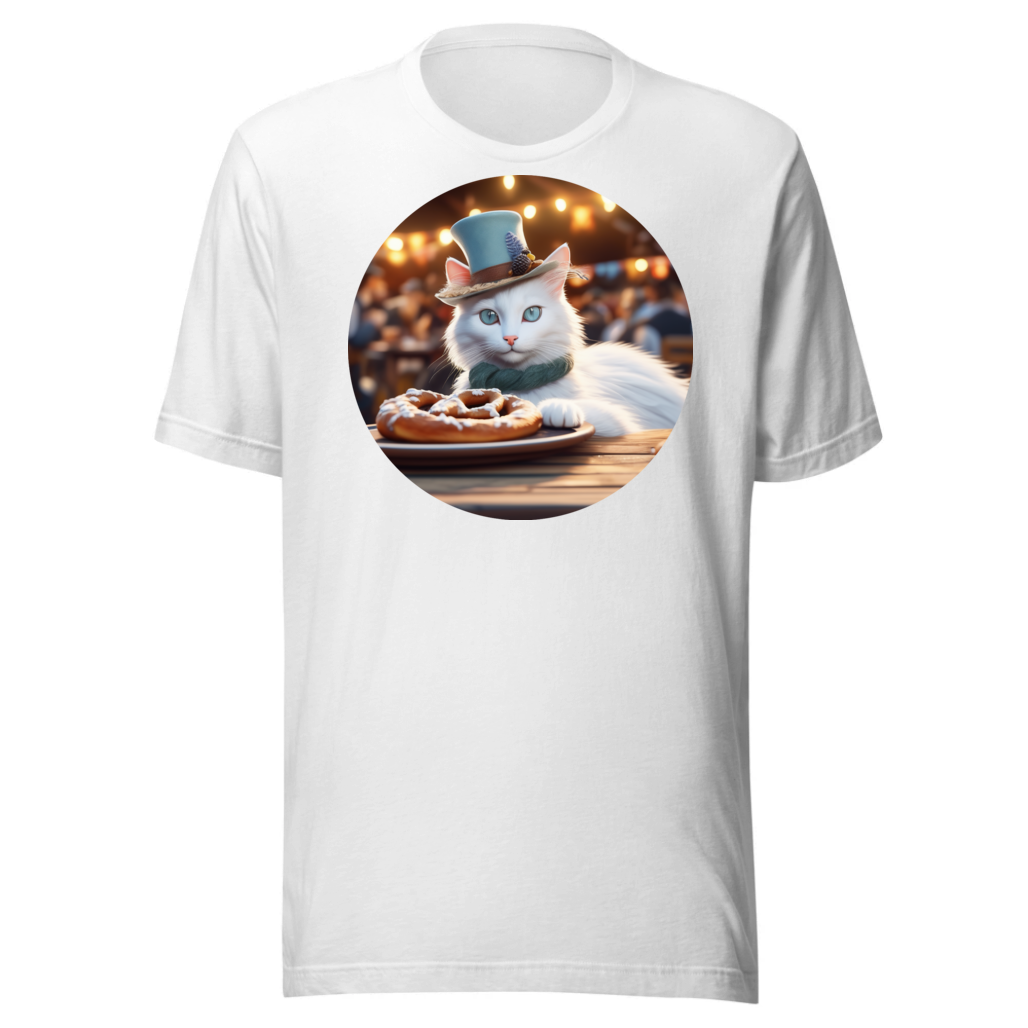 PugMug Custom White Companion Cat T-Shirt