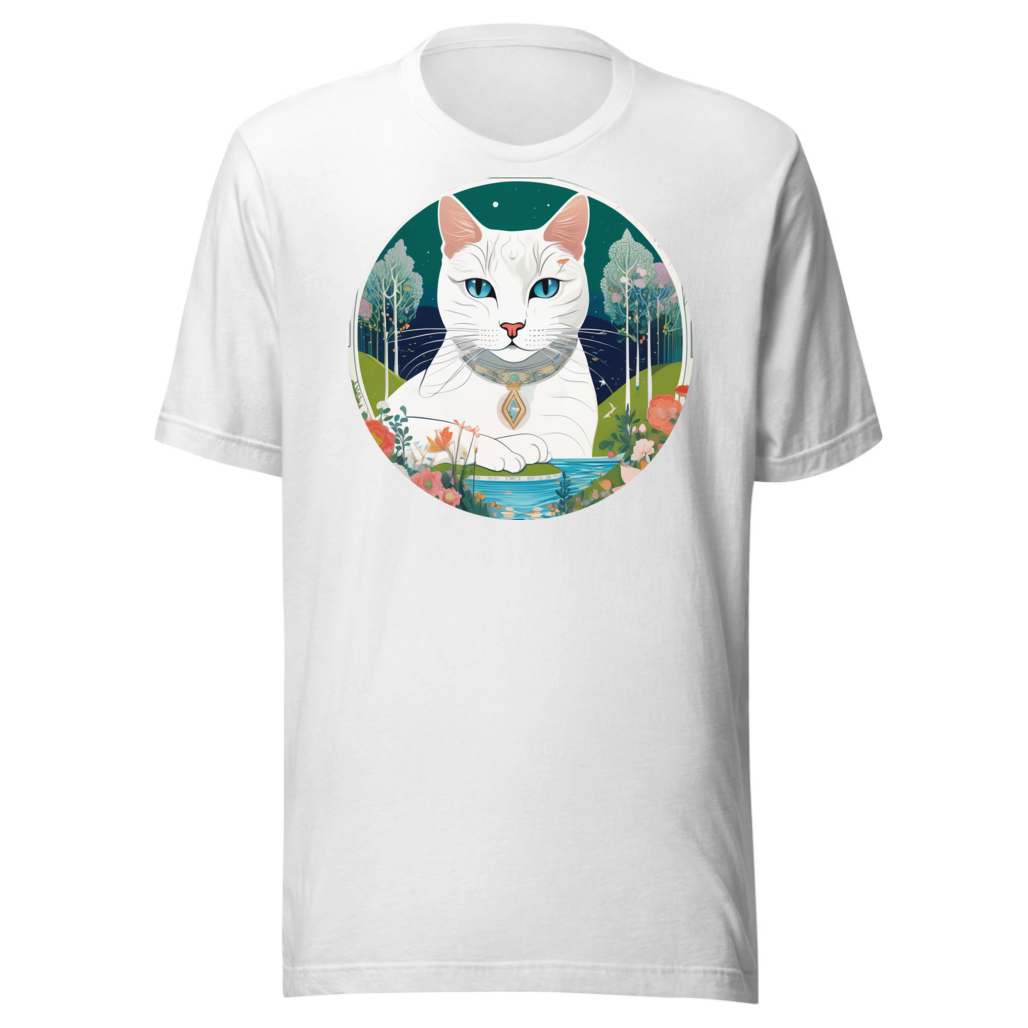 PugMug Custom White Companion Cat T-Shirt