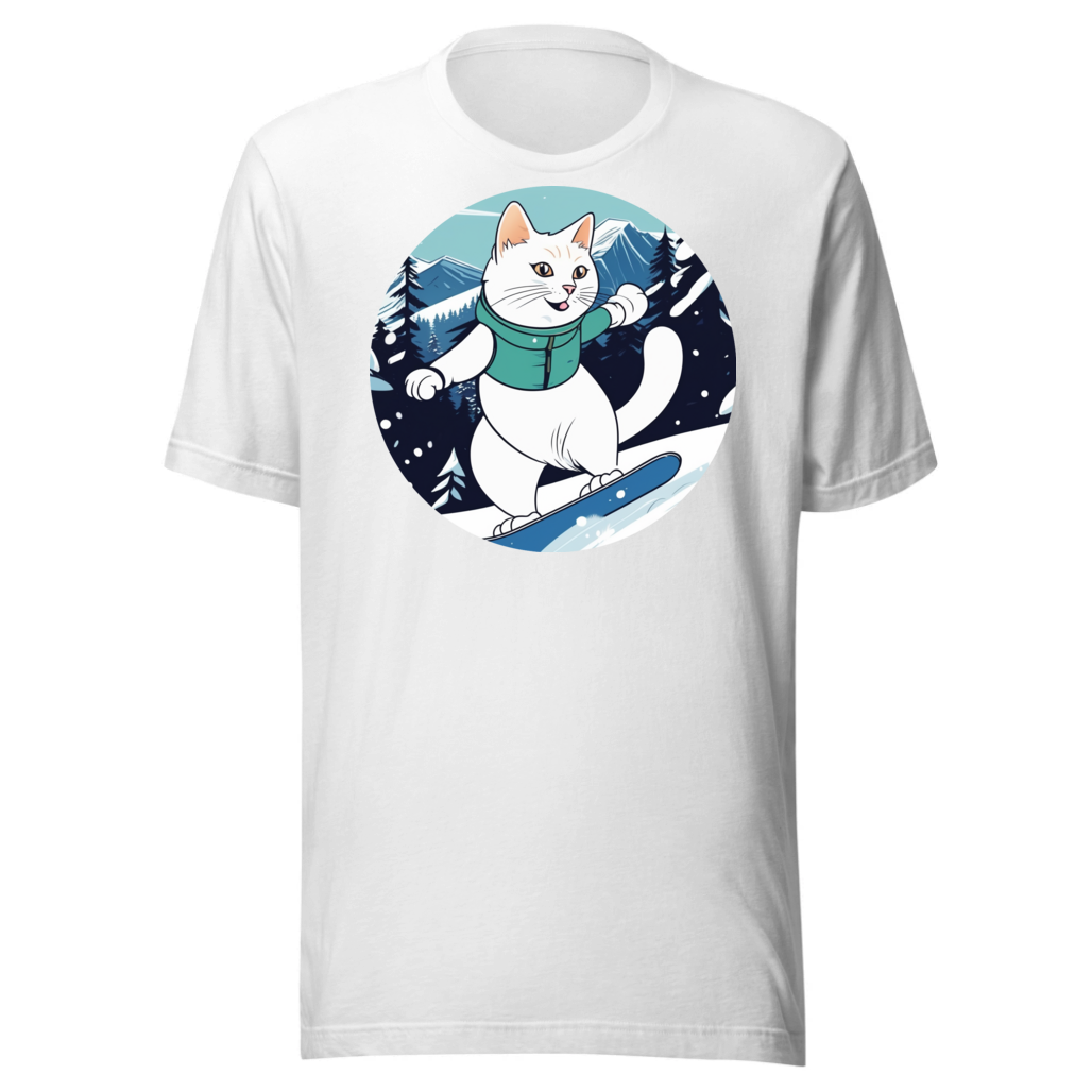 PugMug Custom White Companion Cat T-Shirt