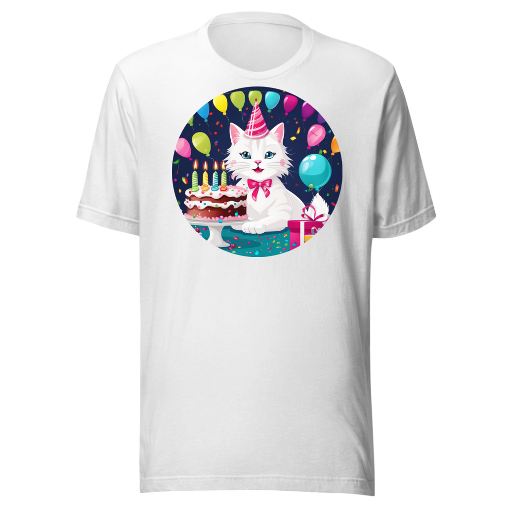 PugMug Custom White Companion Cat T-Shirt