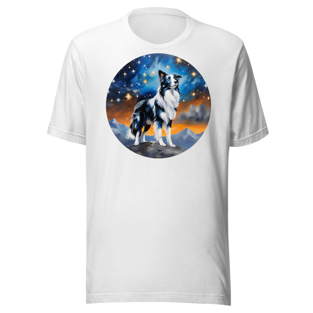 PugMug Custom Blue Merle Border Collie T-Shirt