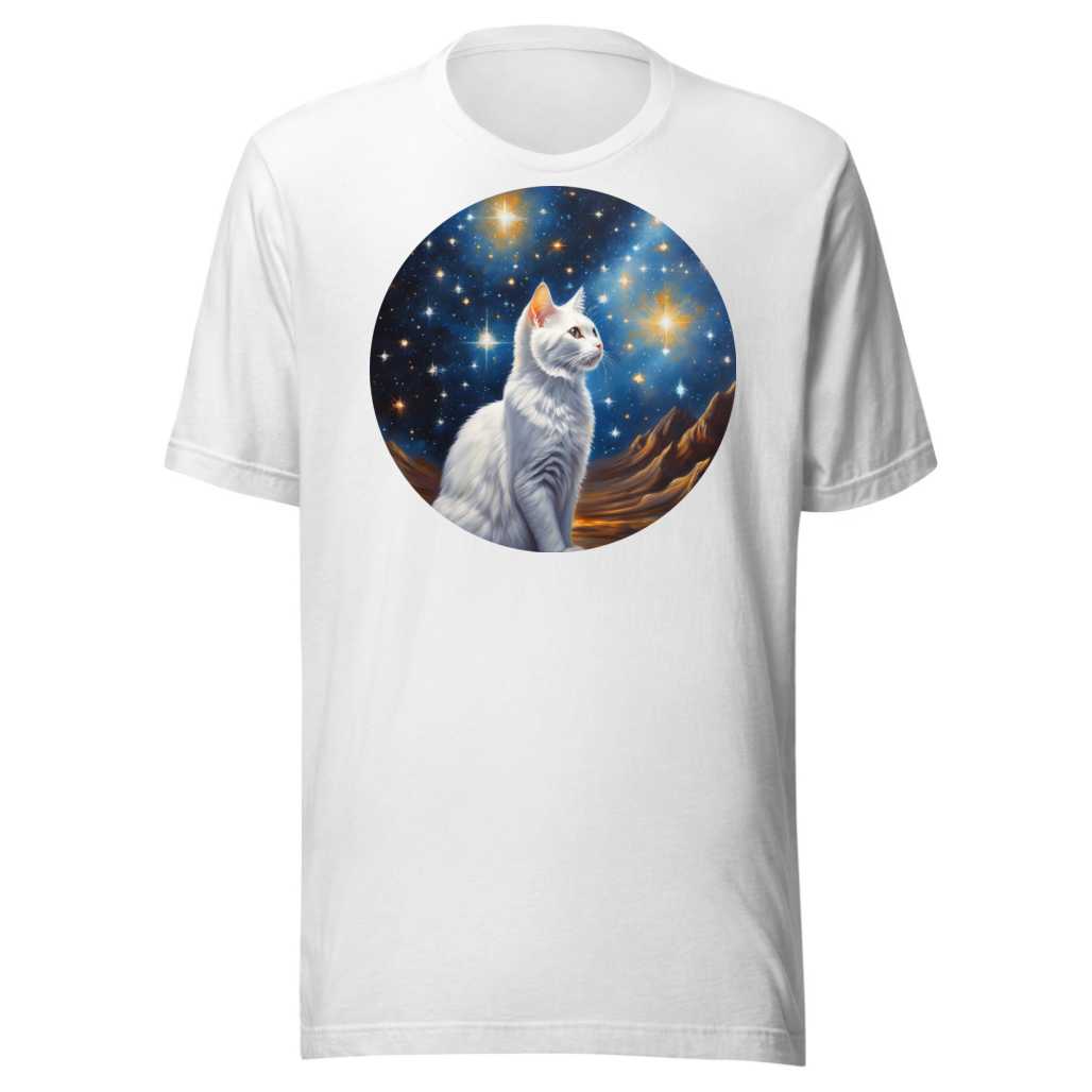 PugMug Custom White Companion Cat T-Shirt