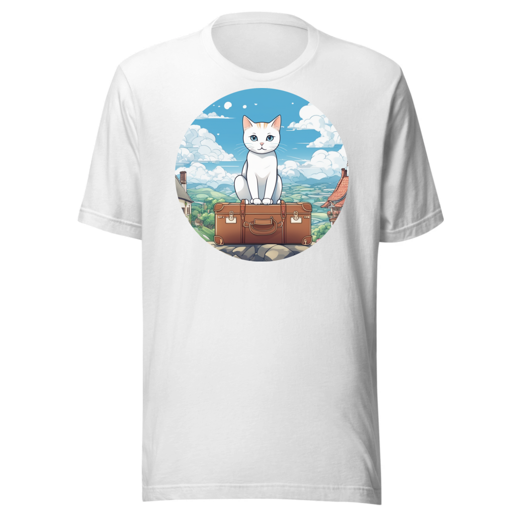 PugMug Custom White Companion Cat T-Shirt