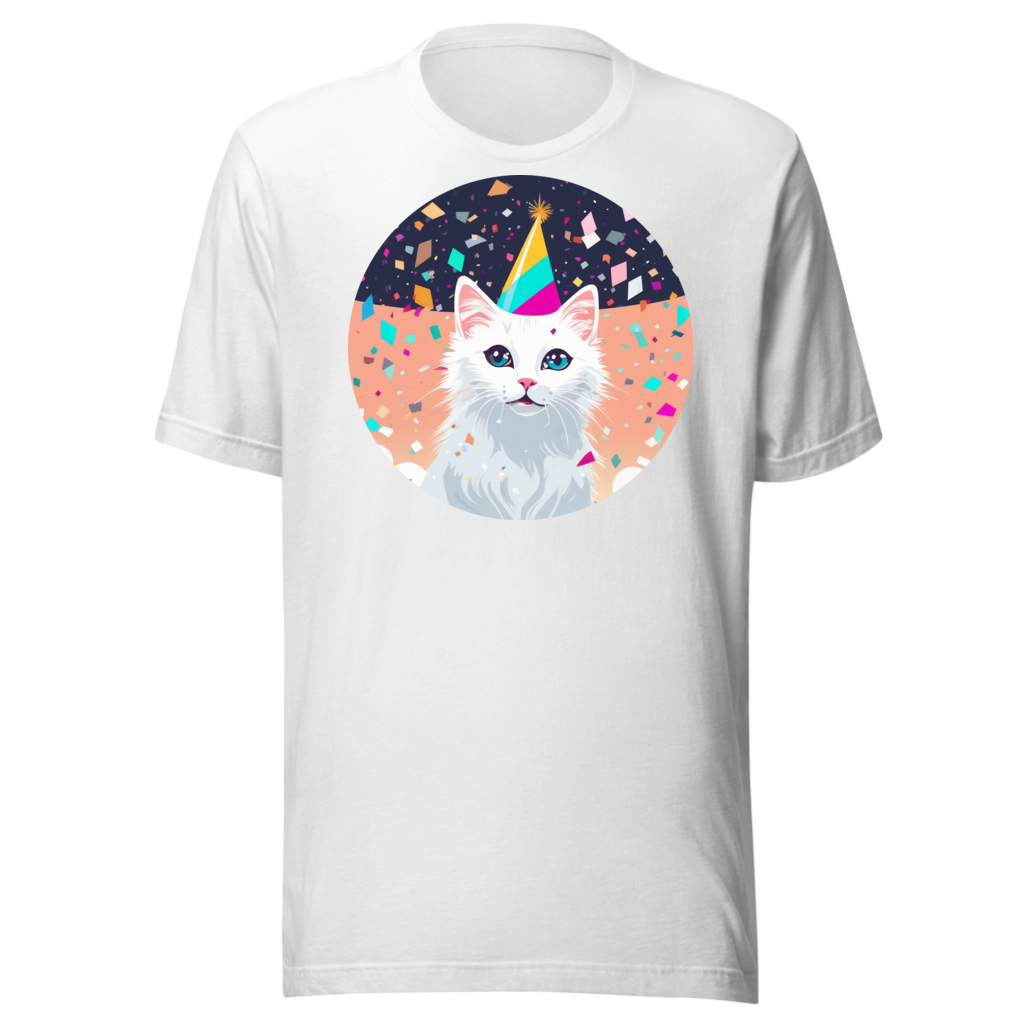 PugMug Custom White Companion Cat T-Shirt