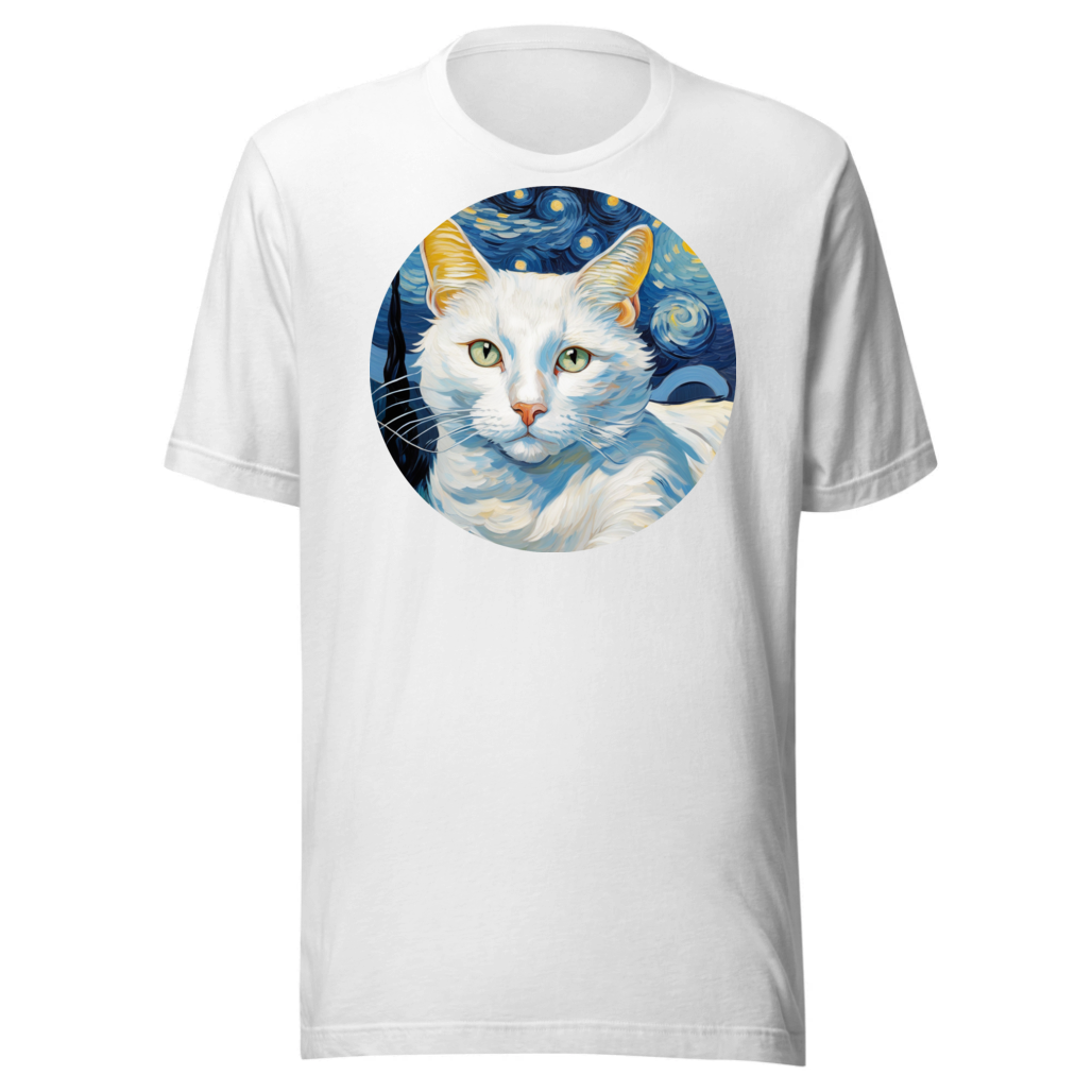 PugMug Custom White Companion Cat T-Shirt