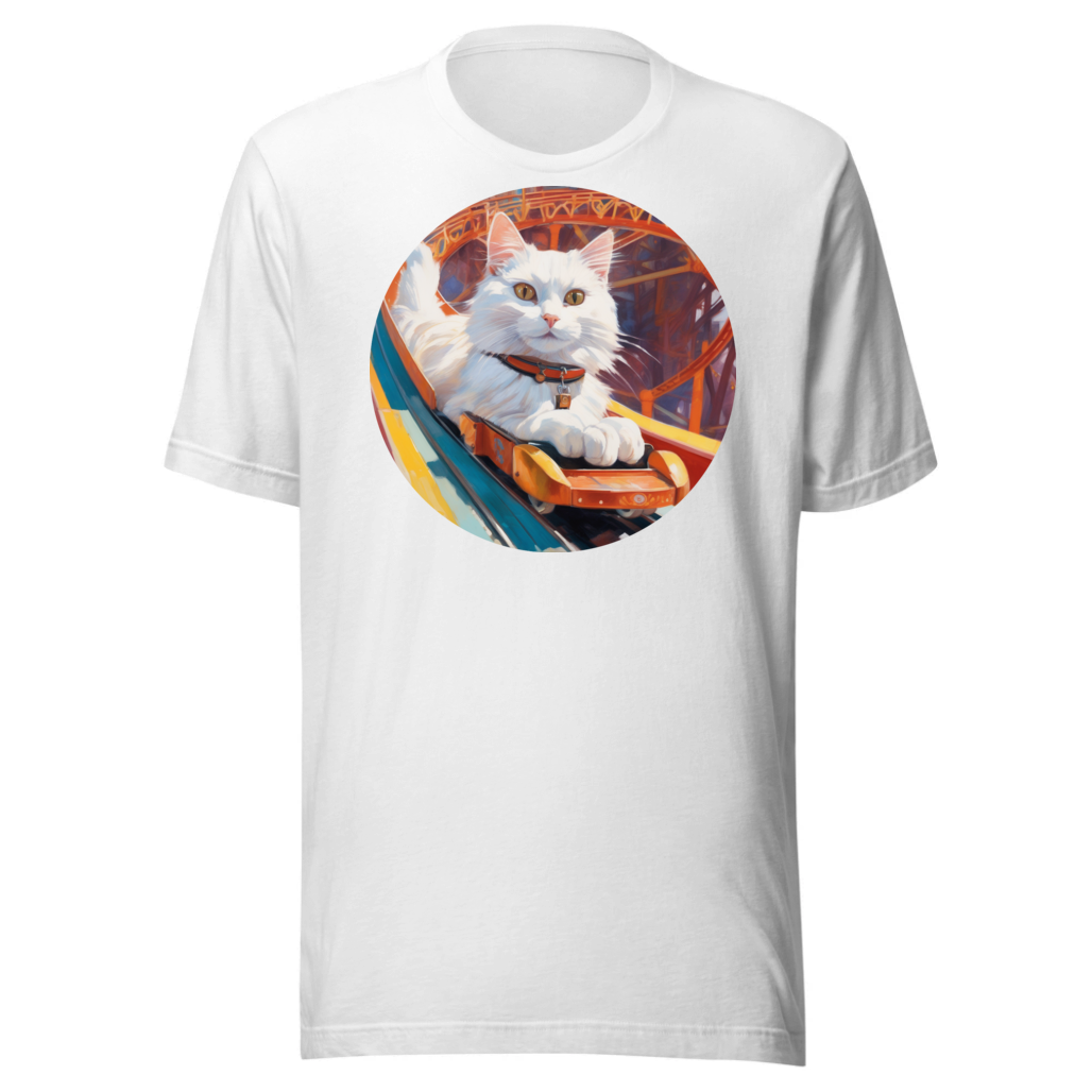 PugMug Custom White Companion Cat T-Shirt