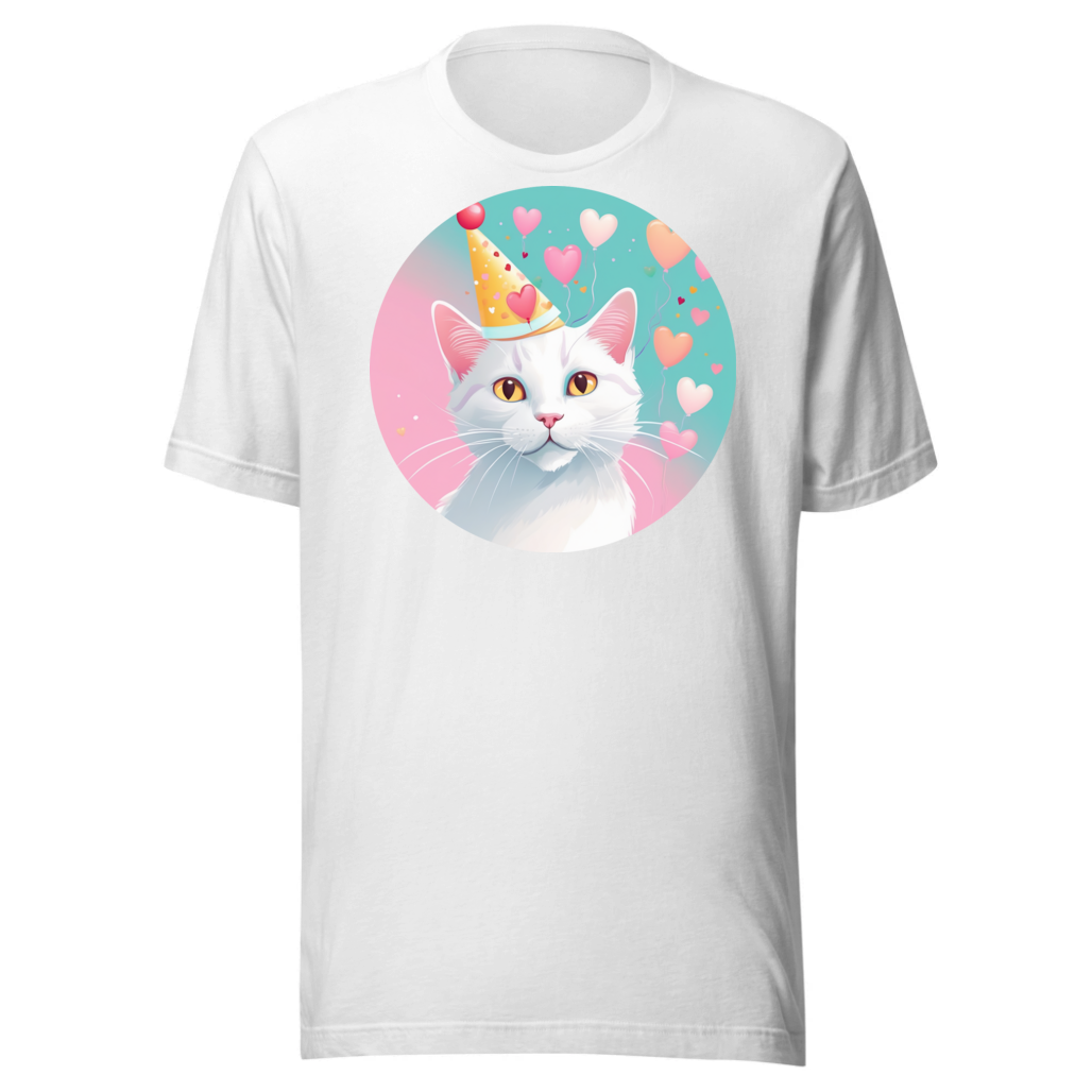 PugMug Custom White Companion Cat T-Shirt