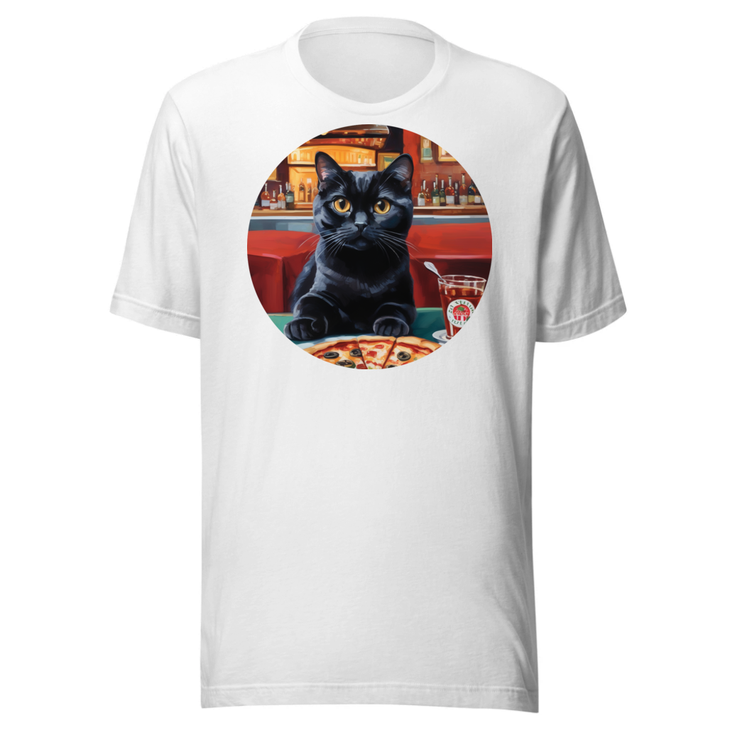 PugMug Custom Black Scottish Fold Cat T-Shirt